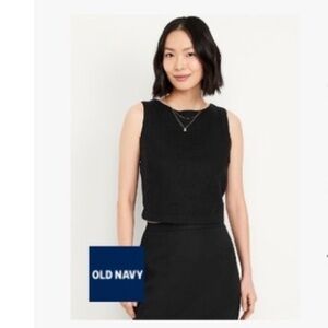 Old Navy High Neck Button Back Top